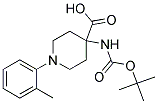 4-(TERT-BUTOXYCARBONYLAMINO)-1-O-TOLYLPIPERIDINE-4-CARBOXYLIC ACID Struktur