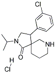 4-(3-CHLOROPHENYL)-2-ISOPROPYL-2,7-DIAZASPIRO[4.5]DECAN-1-ONE HYDROCHLORIDE Struktur