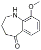 9-METHOXY-1,2,3,4-TETRAHYDRO-BENZO[B]AZEPIN-5-ONE Struktur