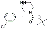 (R)-2-(3-CHLORO-BENZYL)-PIPERAZINE-1-CARBOXYLIC ACID TERT-BUTYL ESTER Struktur