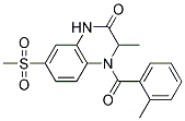 3-METHYL-4-(2-METHYLBENZOYL)-7-(METHYLSULFONYL)-3,4-DIHYDROQUINOXALIN-2(1H)-ONE Struktur