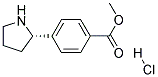 (S)-METHYL 4-(PYRROLIDIN-2-YL)BENZOATE HYDROCHLORIDE Struktur