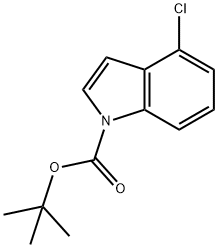 N-(BOC)-4-CHLOROINDOLE Struktur