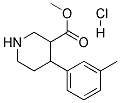 METHYL 4-M-TOLYLPIPERIDINE-3-CARBOXYLATE HYDROCHLORIDE Struktur