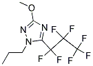 5-HEPTAFLUOROPROPYL-3-METHOXY-1-PROPYL-1H-[1,2,4]TRIAZOLE Struktur