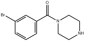 (3-BROMOPHENYL)(PIPERAZIN-1-YL) METHANONE Struktur