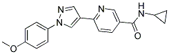 N-CYCLOPROPYL-6-[1-(4-METHOXYPHENYL)-1H-PYRAZOL-4-YL]NICOTINAMIDE Struktur