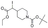 4-(ETHOXYCARBONYL-IODO-METHYL)-PIPERIDINE-1-CARBOXYLIC ACID TERT-BUTYL ESTER Struktur