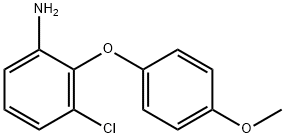 3-CHLORO-2-(4-METHOXYPHENOXY)PHENYLAMINE Struktur