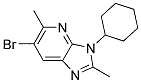 6-BROMO-3-CYCLOHEXYL-2,5-DIMETHYL-3H-IMIDAZO[4,5-B]PYRIDINE Struktur