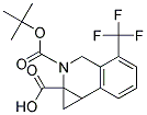 2-(TERT-BUTOXYCARBONYL)-4-(TRIFLUOROMETHYL)-1A,2,3,7B-TETRAHYDRO-1H-CYCLOPROPA[C]ISOQUINOLINE-1A-CARBOXYLIC ACID Struktur