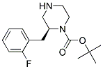 (S)-2-(2-FLUORO-BENZYL)-PIPERAZINE-1-CARBOXYLIC ACID TERT-BUTYL ESTER Struktur