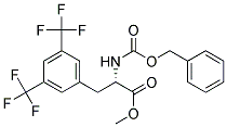 (S)-2-BENZYLOXYCARBONYLAMINO-3-(3,5-BIS-TRIFLUOROMETHYL-PHENYL)-PROPIONIC ACID METHYL ESTER Struktur