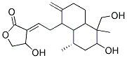 4-HYDROXY-3-[2-[6-HYDROXY-5-(HYDROXYMETHYL)-5,8A-DIMETHYL-2-METHYLIDENE-DECALIN-1-YL]ETHYLIDENE]OXOLAN-2-ONE Struktur