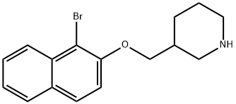 3-([(1-BROMO-2-NAPHTHYL)OXY]METHYL)PIPERIDINE Struktur