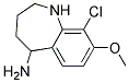 9-CHLORO-8-METHOXY-2,3,4,5-TETRAHYDRO-1H-BENZO[B]AZEPIN-5-YLAMINE Struktur