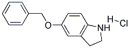 5-BENZYLOXY-2,3-DIHYDRO-1H-INDOLE HYDROCHLORIDE Struktur