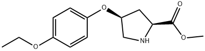 METHYL (2S,4S)-4-(4-ETHOXYPHENOXY)-2-PYRROLIDINECARBOXYLATE Struktur