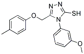 4-(3-METHOXYPHENYL)-5-((4-METHYLPHENOXY)METHYL)-4H-1,2,4-TRIAZOLE-3-THIOL Struktur