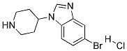 5-BROMO-1-(PIPERIDIN-4-YL)-1H-BENZO[D]IMIDAZOLE HYDROCHLORIDE Struktur