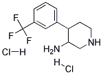 4-(3-(TRIFLUOROMETHYL)PHENYL)PIPERIDIN-3-AMINE DIHYDROCHLORIDE Struktur