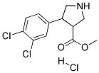 4-(3,4-DICHLORO-PHENYL)-PYRROLIDINE-3-CARBOXYLIC ACID METHYL ESTER HYDROCHLORIDE Struktur