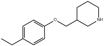 3-[(4-ETHYLPHENOXY)METHYL]PIPERIDINE Struktur