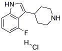 4-FLUORO-3-(PIPERIDIN-4-YL)-1H-INDOLE HYDROCHLORIDE Struktur