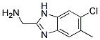 C-(6-CHLORO-5-METHYL-1H-BENZIMIDAZOL-2-YL)-METHYLAMINE Struktur