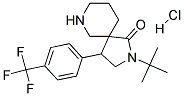 2-TERT-BUTYL-4-(4-(TRIFLUOROMETHYL)PHENYL)-2,7-DIAZASPIRO[4.5]DECAN-1-ONE HYDROCHLORIDE Struktur