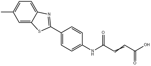 3-[4-(6-METHYL-BENZOTHIAZOL-2-YL)-PHENYLCARBAMOYL]-ACRYLIC ACID Struktur