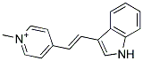 4-[(E)-2-(1H-INDOL-3-YL)-VINYL]-1-METHYL-PYRIDINIUM Struktur