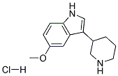 5-METHOXY-3-(PIPERIDIN-3-YL)-1H-INDOLE HYDROCHLORIDE Struktur