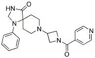 8-(1-ISONICOTINOYLAZETIDIN-3-YL)-1-PHENYL-1,3,8-TRIAZASPIRO[4.5]DECAN-4-ONE Struktur