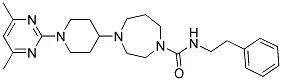 4-[1-(4,6-DIMETHYLPYRIMIDIN-2-YL)PIPERIDIN-4-YL]-N-(2-PHENYLETHYL)-1,4-DIAZEPANE-1-CARBOXAMIDE Struktur