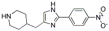 4-[2-(4-NITROPHENYL)IMIDAZOL-4-YLMETHYL]PIPERIDINE Struktur