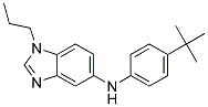 (4-TERT-BUTYL-PHENYL)-(1-PROPYL-1H-BENZOIMIDAZOL-5-YL)-AMINE Struktur