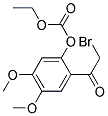 CARBONIC ACID 2-(2-BROMO-ACETYL)-4,5-DIMETHOXY-PHENYL ESTER ETHYL ESTER Struktur