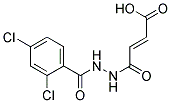 4-[N'-(2,4-DICHLORO-BENZOYL)-HYDRAZINO]-4-OXO-BUT-2-ENOIC ACID Struktur