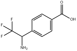 4-(1-AMINO-2,2,2-TRIFLUORO-ETHYL)-BENZOIC ACID Struktur