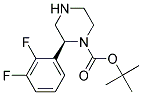 (S)-2-(2,3-DIFLUORO-PHENYL)-PIPERAZINE-1-CARBOXYLIC ACID TERT-BUTYL ESTER Struktur