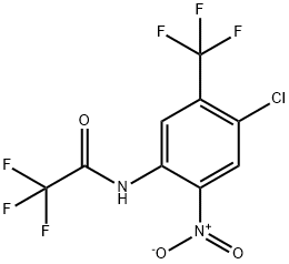 N-[4-CHLORO-2-NITRO-5-(TRIFLUOROMETHYL)PHENYL]-2,2,2-TRIFLUOROACETAMIDE Struktur