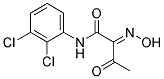 N-(2,3-DICHLORO-PHENYL)-2-HYDROXYIMINO-3-OXO-BUTYRAMIDE Struktur