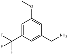 3-METHOXY-5-(TRIFLUOROMETHYL)BENZYLAMINE Struktur