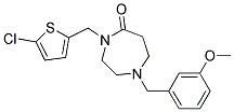 4-[(5-CHLORO-2-THIENYL)METHYL]-1-(3-METHOXYBENZYL)-1,4-DIAZEPAN-5-ONE Struktur