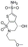 (S)-4-HYDROXY-2-(3-METHOXY-PROPYL)-1,1-DIOXO-1,2,3,4-TETRAHYDRO-1LAMBDA6-THIENO[3,2-E][1,2]THIAZINE-6-SULFONIC ACID AMIDE Struktur