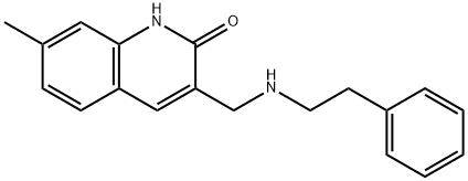 7-METHYL-3-(PHENETHYLAMINO-METHYL)-1H-QUINOLIN-2-ONE Struktur