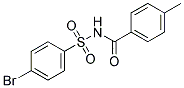 4-BROMO-N-(4-METHYL-BENZOYL)-BENZENESULFONAMIDE Struktur