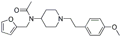 N-(2-FURYLMETHYL)-N-(1-[2-(4-METHOXYPHENYL)ETHYL]PIPERIDIN-4-YL)ACETAMIDE Struktur