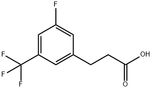 3-[3-FLUORO-5-(TRIFLUOROMETHYL)PHENYL]PROPIONIC ACID Struktur